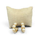 Alice Golden Pearl Half Hoop Earrings