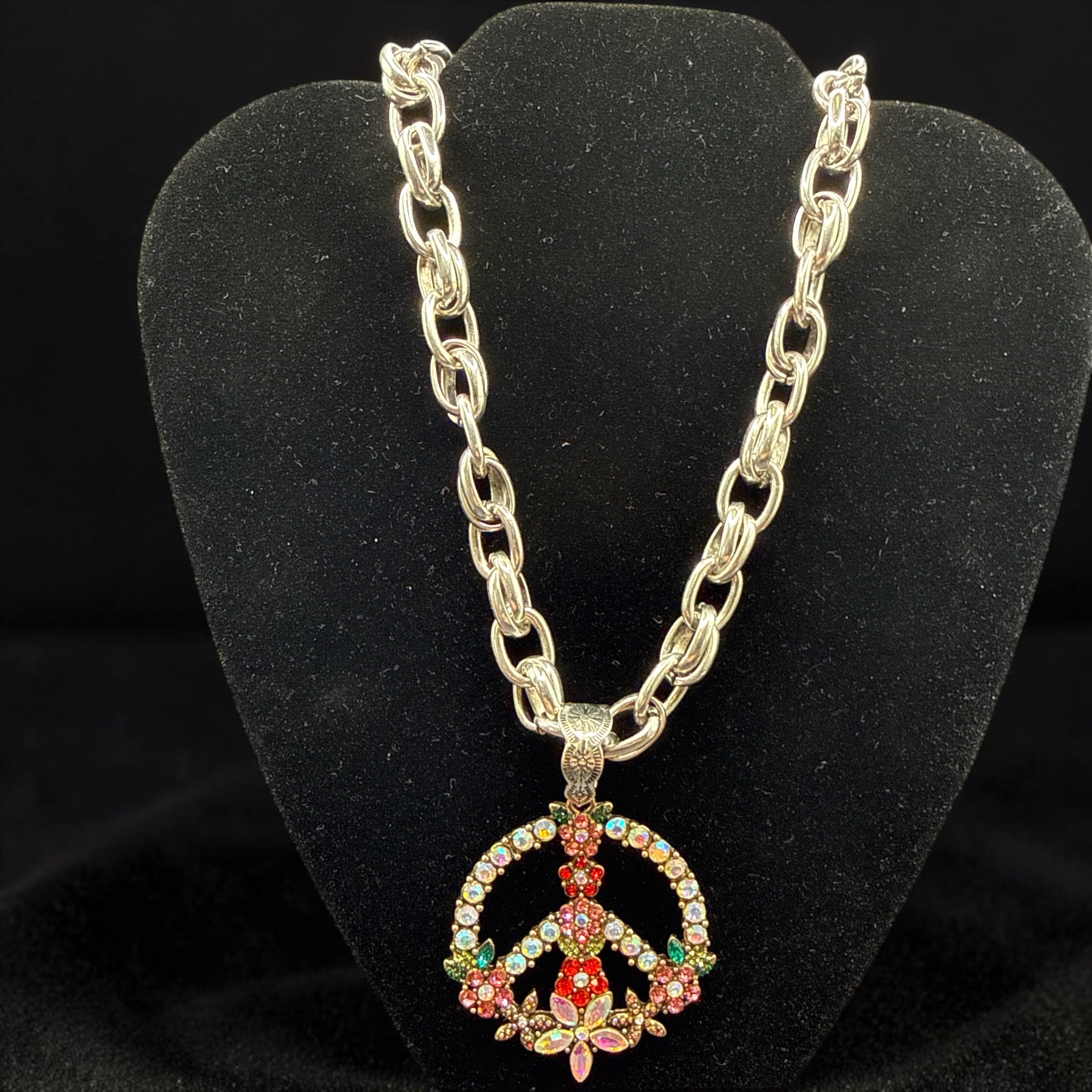 Alice Multi Color Peace Necklace