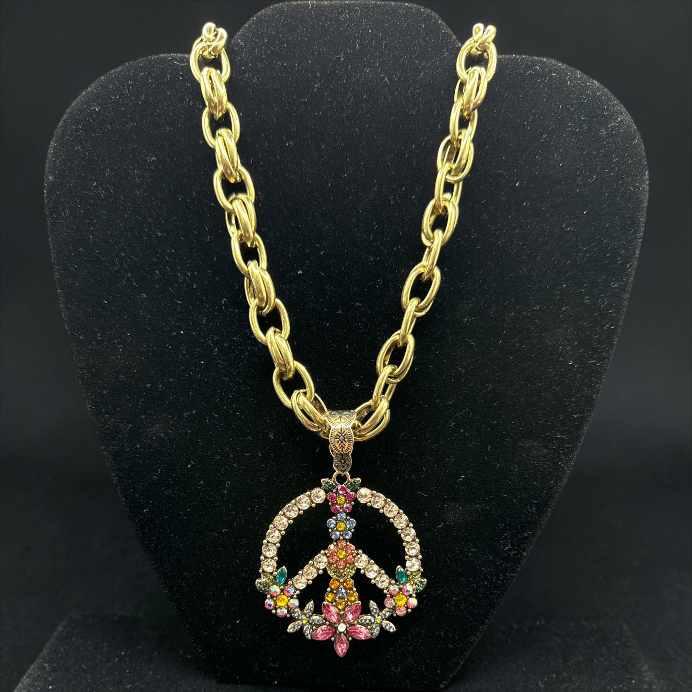 Alice Multi Color Peace Necklace
