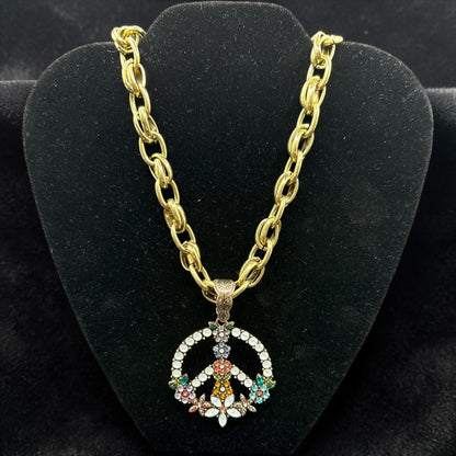 Alice Multi Color Peace Necklace