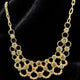 Alice Round crystal Layers Chain Necklace