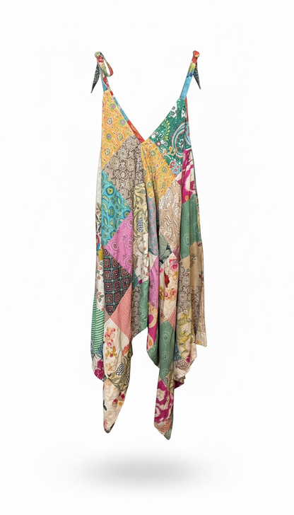 Jaded Gypsy One of a Kind Patchwork Overalls