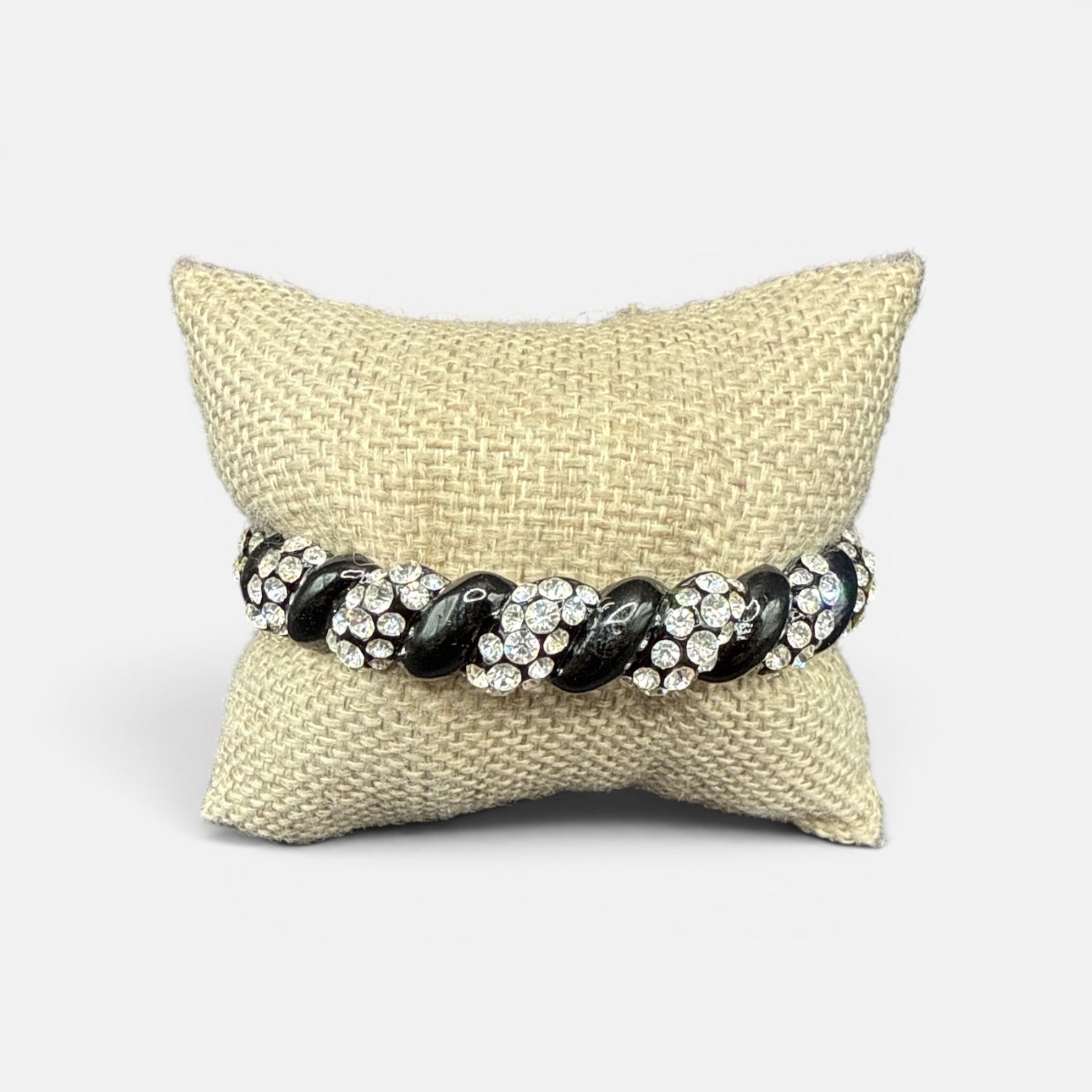 Crystal Hinged Bangle Bracelet