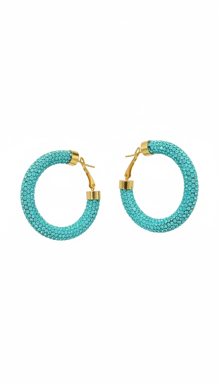 Sparkly Hoop Earrings