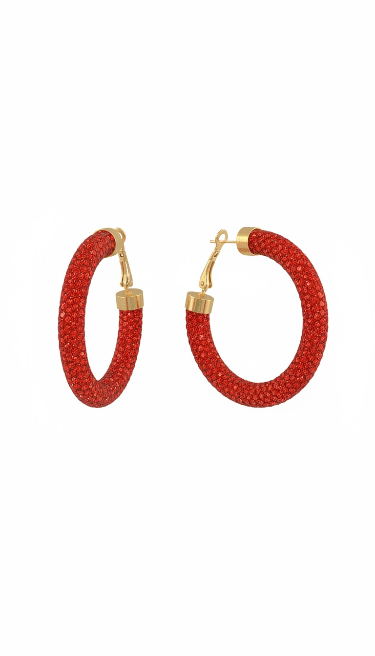 Sparkly Hoop Earrings