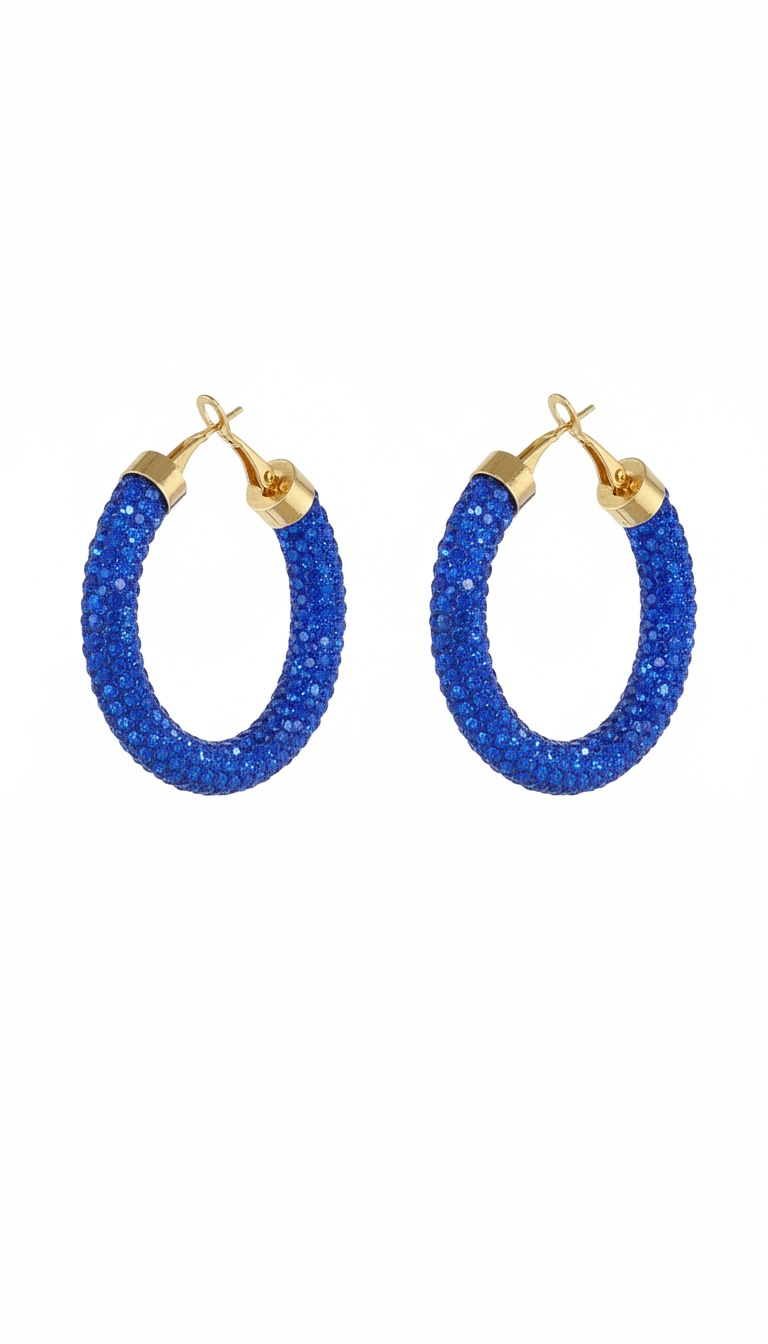 Sparkly Hoop Earrings
