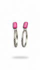 Boho Stone & Circle Drop Earrings
