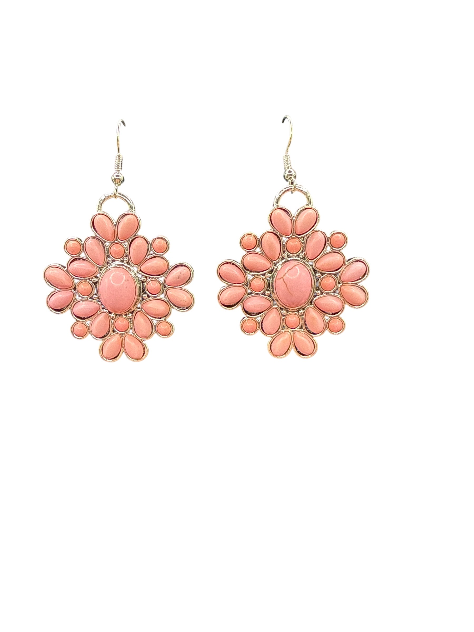 Light Pink Stone Earrings