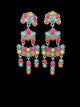 Tiered Multicolor Earrings
