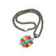 Multicolor Flower Necklace & Earring Set