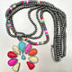 Multicolor Squash Blossom Necklace & Earring Set
