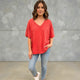 JHER Red Short Sleeve Top