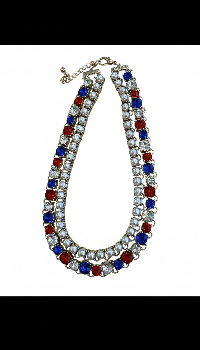 Alice 2 Strand USA Necklace