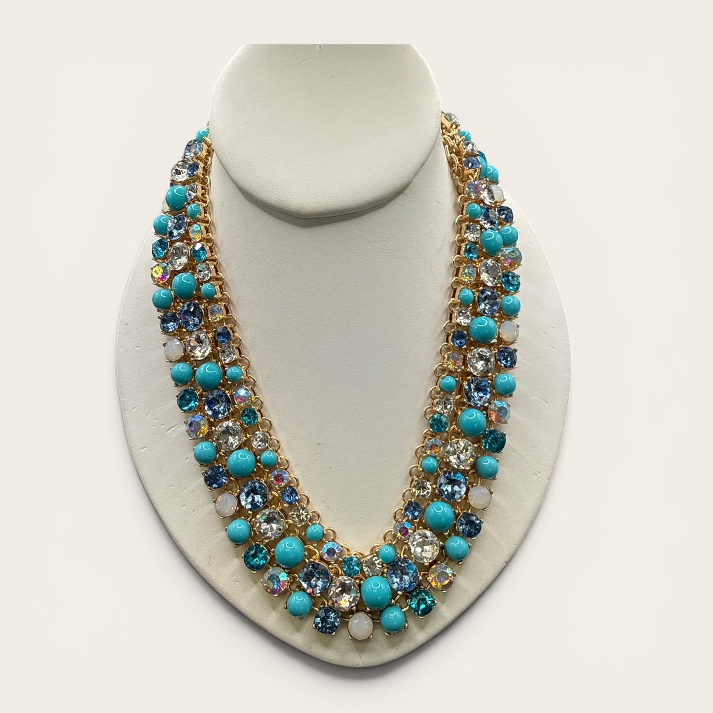 Alice 3 Strand Crystal Necklace