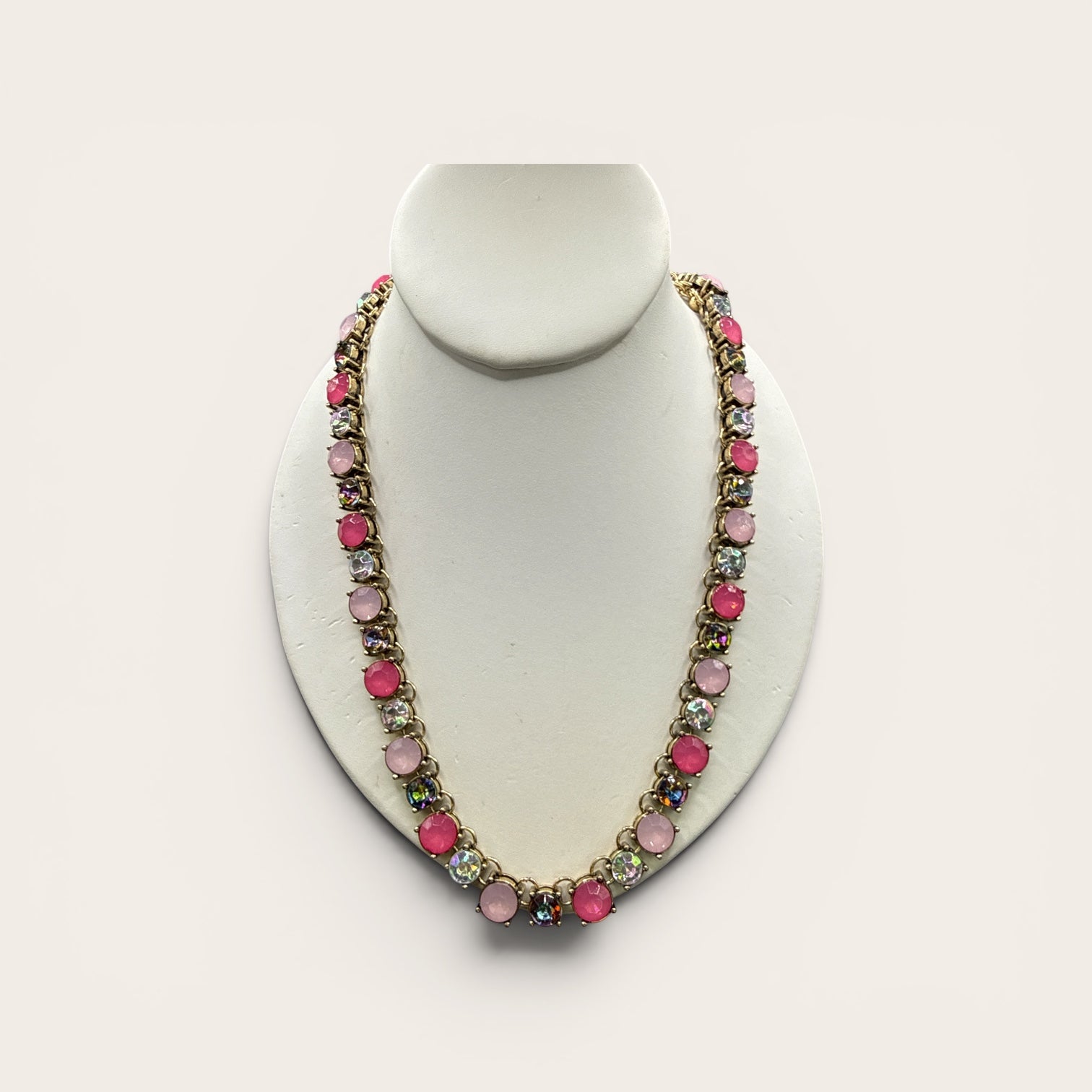 Alice Pink Multi Crystal necklace