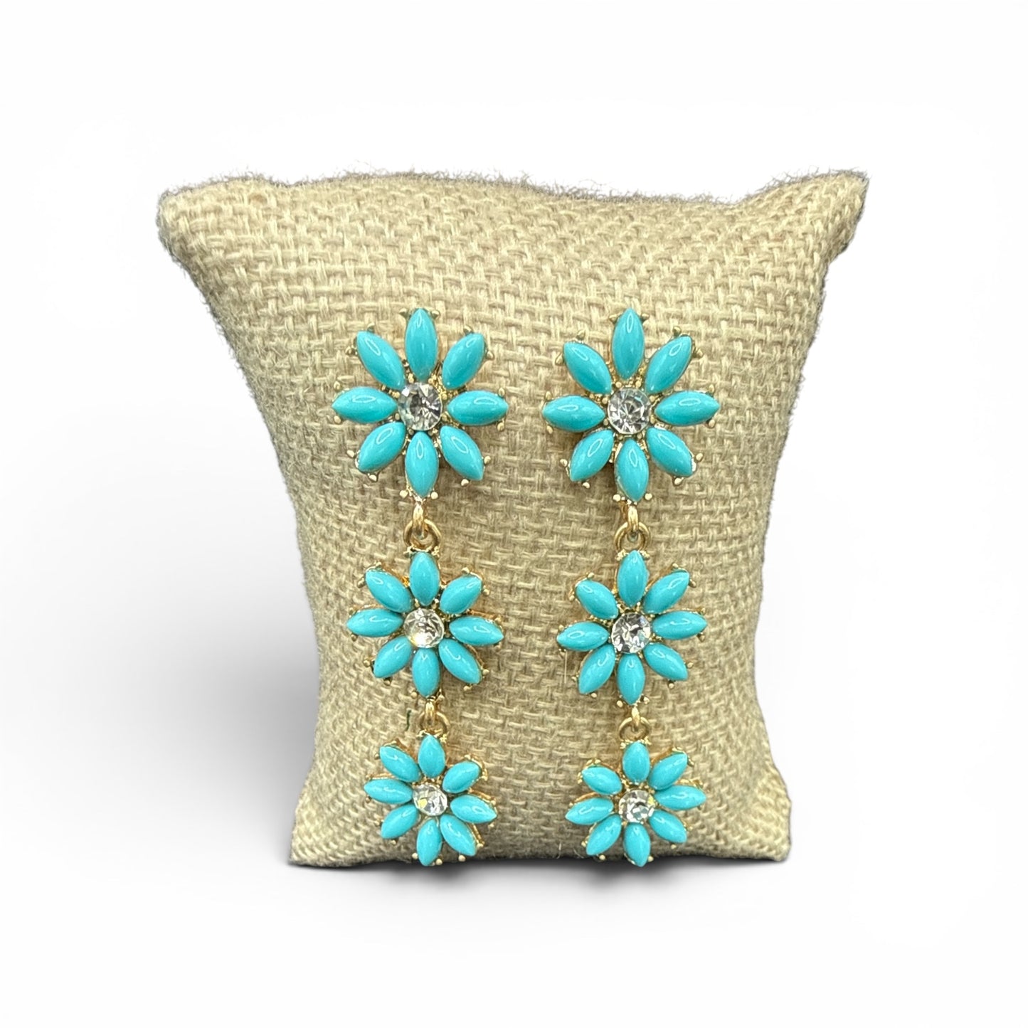 Alice 3 Flower Stud Earrings