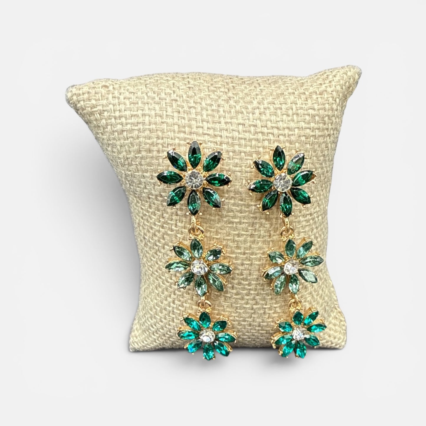 Alice 3 Flower Stud Earrings