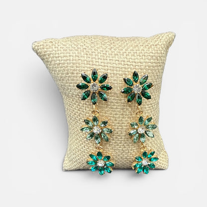 Alice 3 Flower Stud Earrings