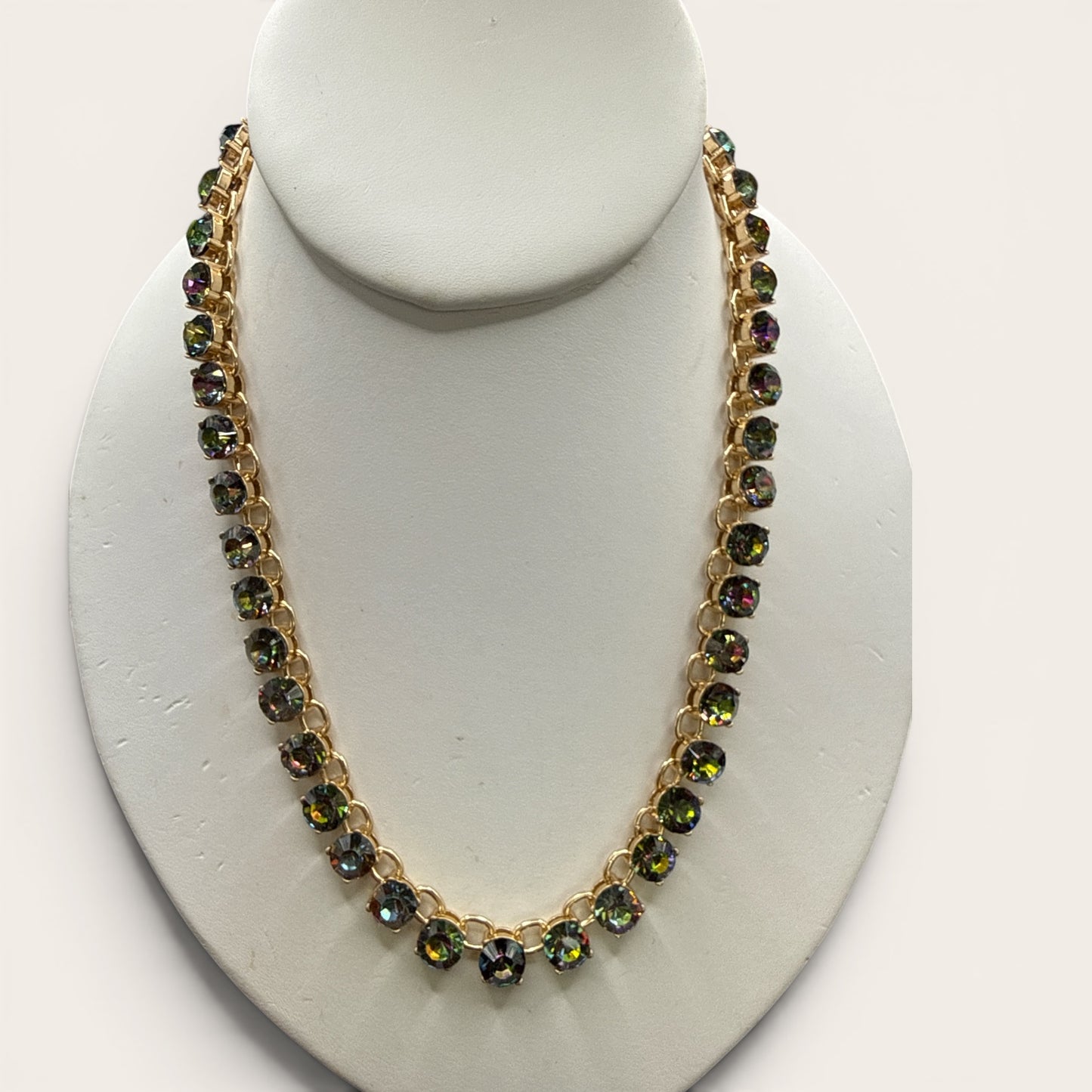 Alice Silver crystal  Necklace