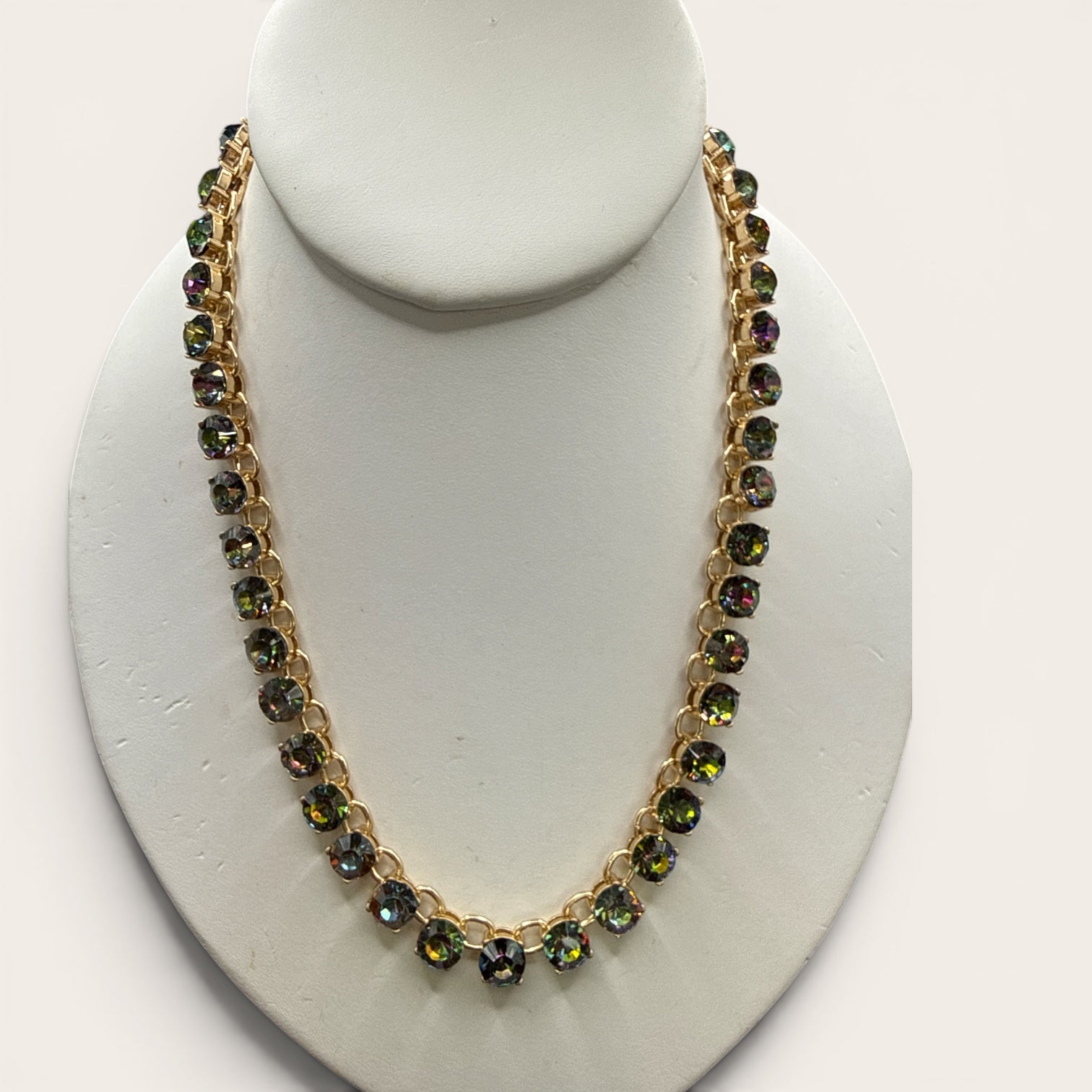 Alice Silver crystal  Necklace