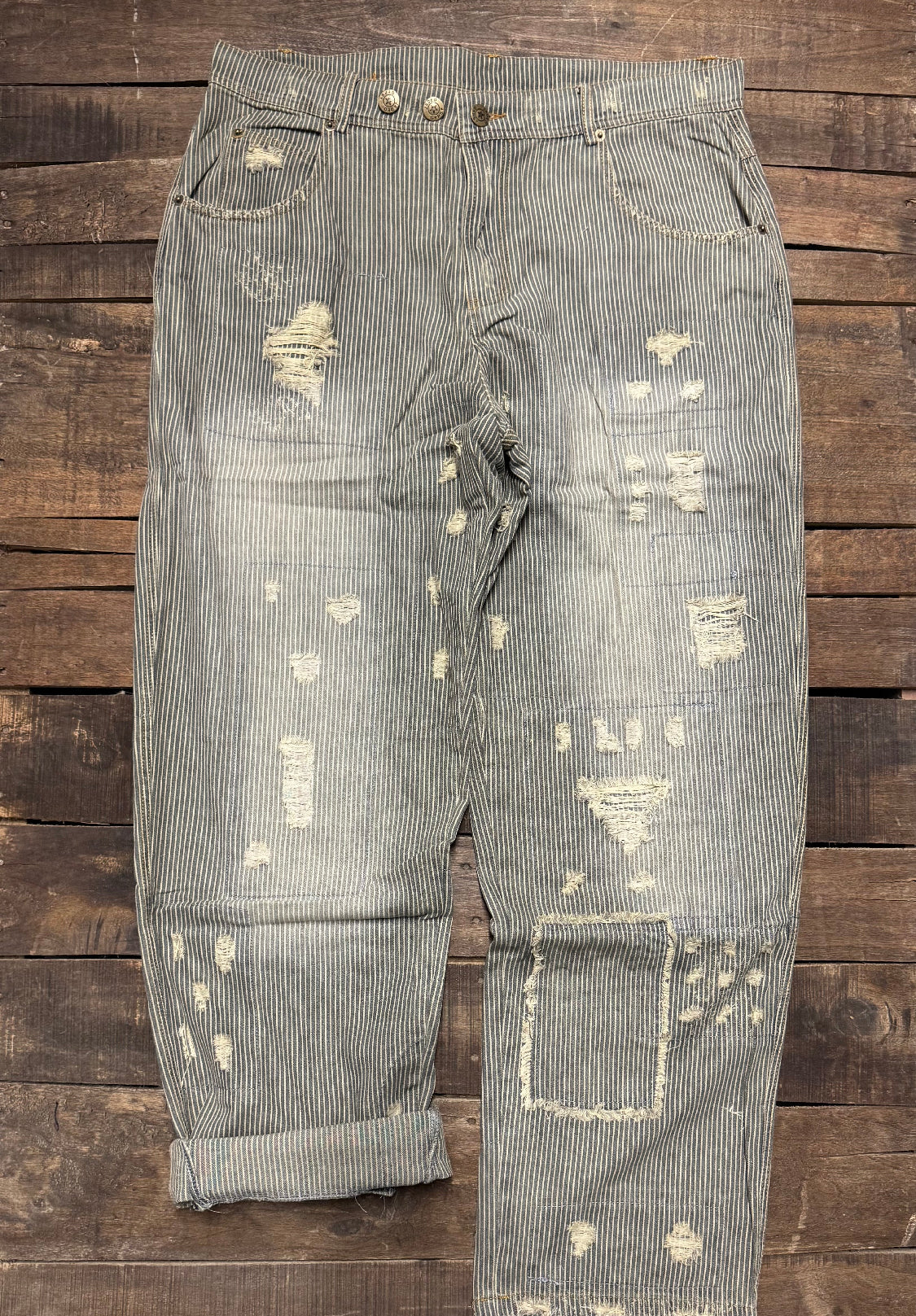 Jaded Gypsy Peace & Love Jeans – Midnight Railroad | Vintage Boho-Luxe Denim