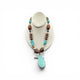big turq brown stone necklace