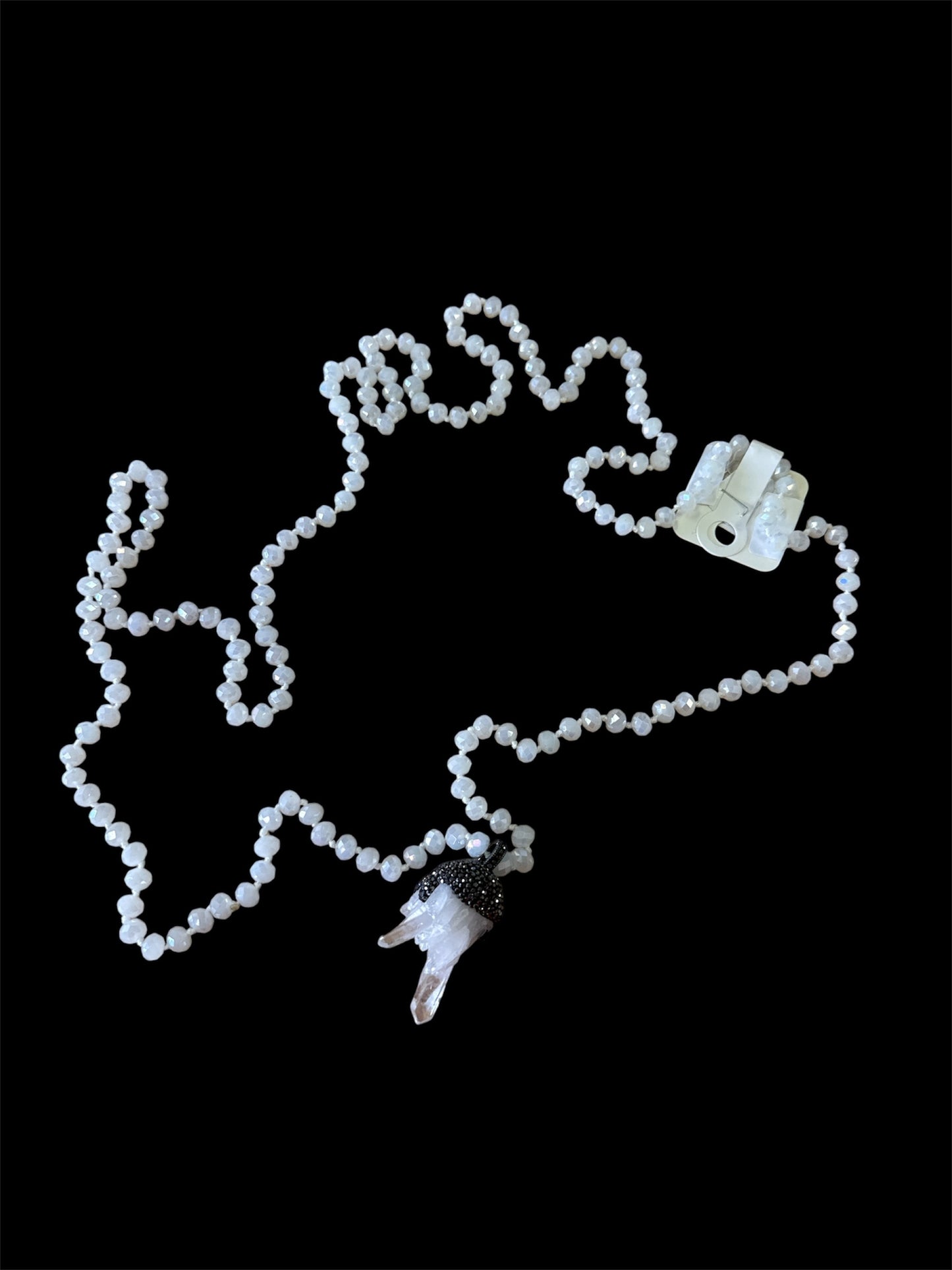 White Crystal necklace
