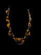 Leopard Half moon Necklace