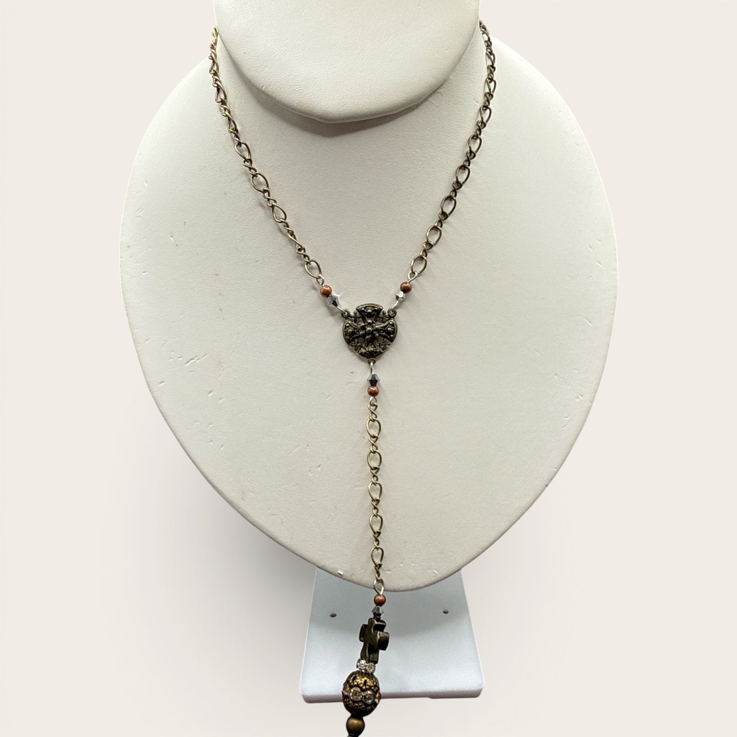 L&F Bronze cross Necklace