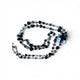 L&F long Black & Silver bead necklace