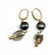 L&F black Crystal earrings