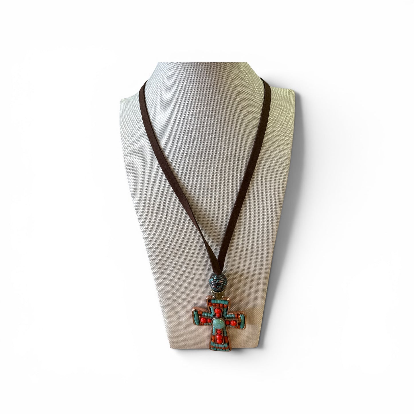 Turq and orange Cross