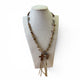 L&F indian stone feather necklace
