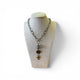 Crystal Charm long necklace