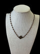 danty Brown short cross necklace