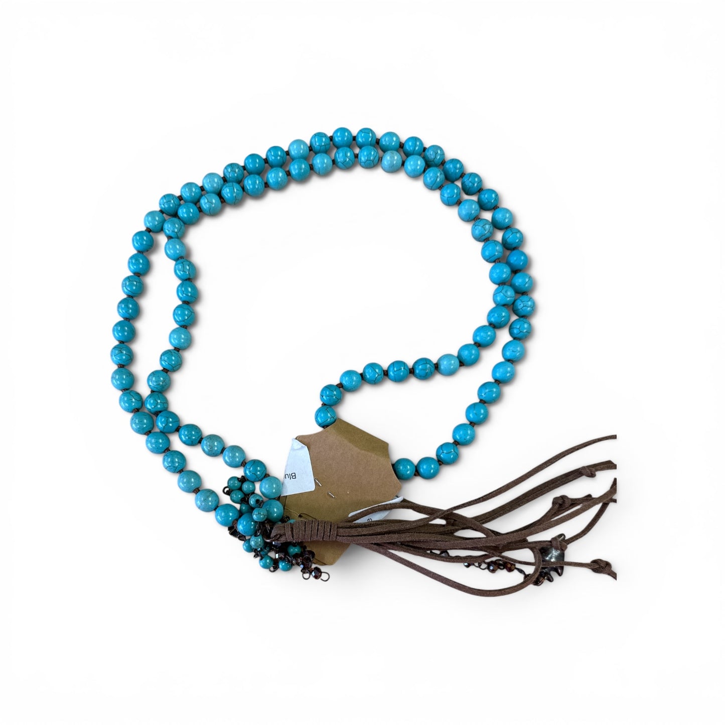 Bead Brown Fringe necklace