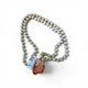 Tan wooden Bead with stone