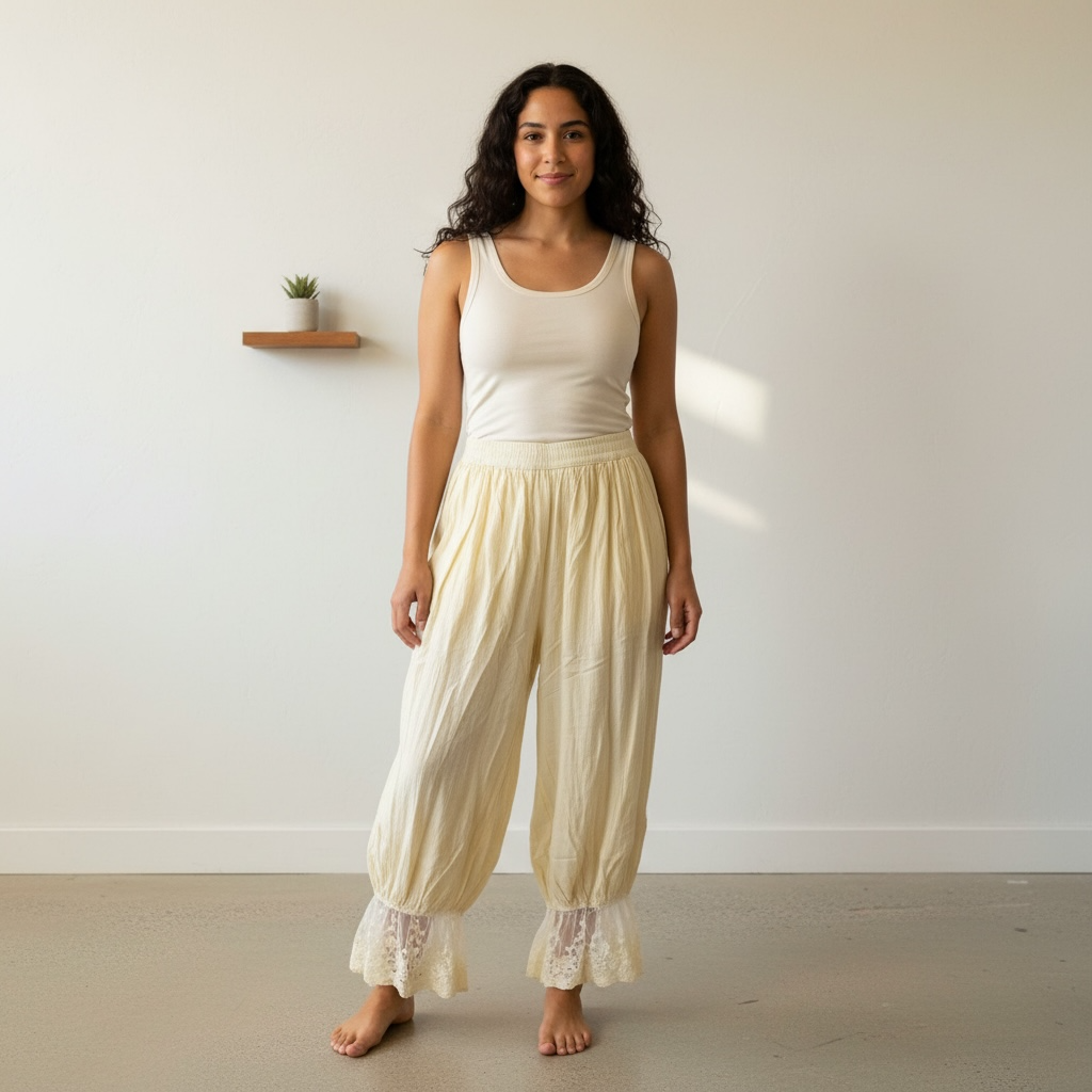 Paper Lace Pants with Lace