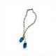 Alice Gold Blue double stone necklace