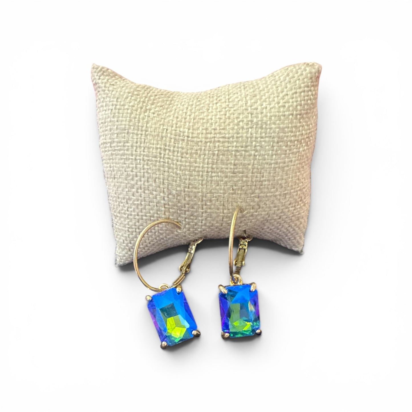 Alice Crystal Rectangle Earrings