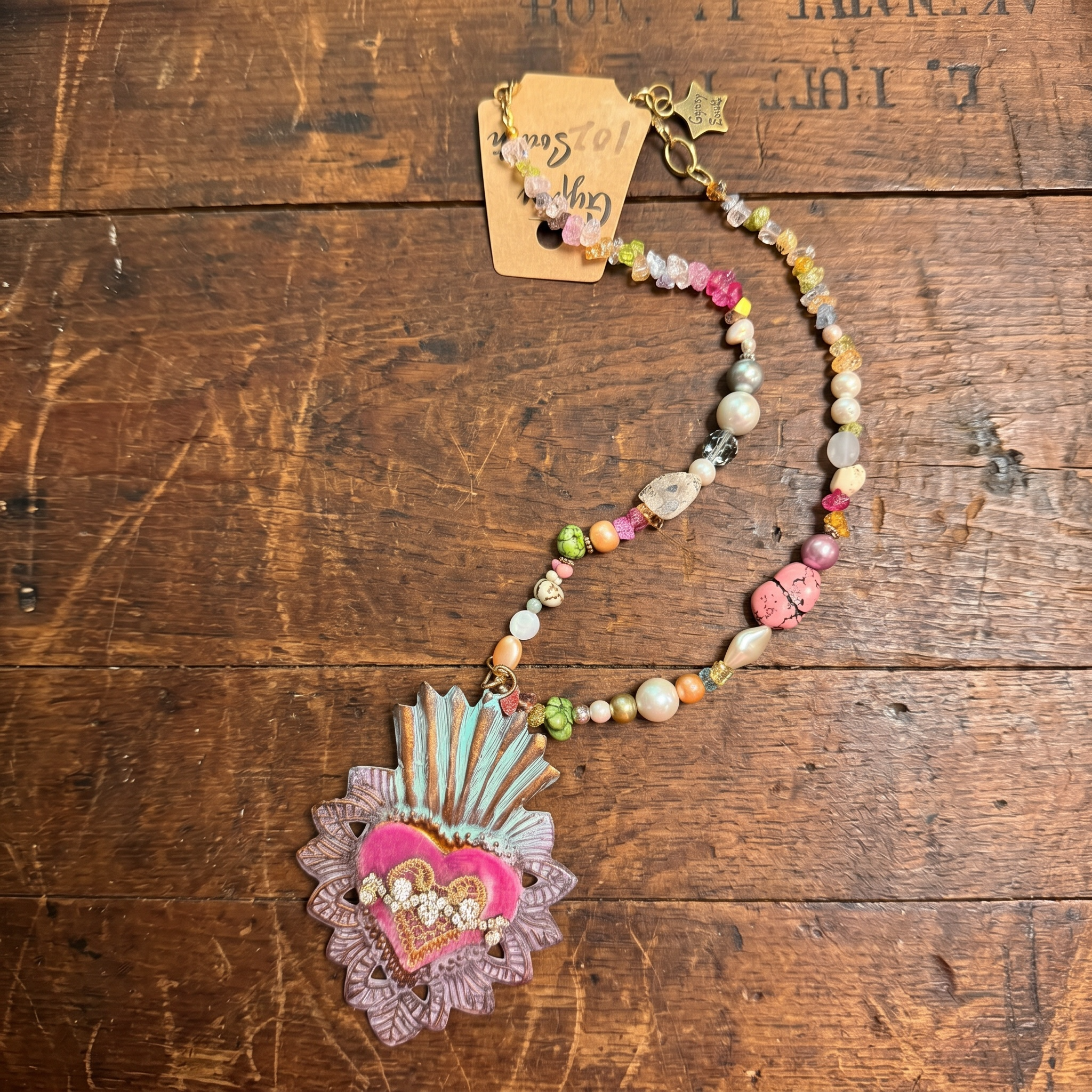 Gypsy South Purple Heart Necklace