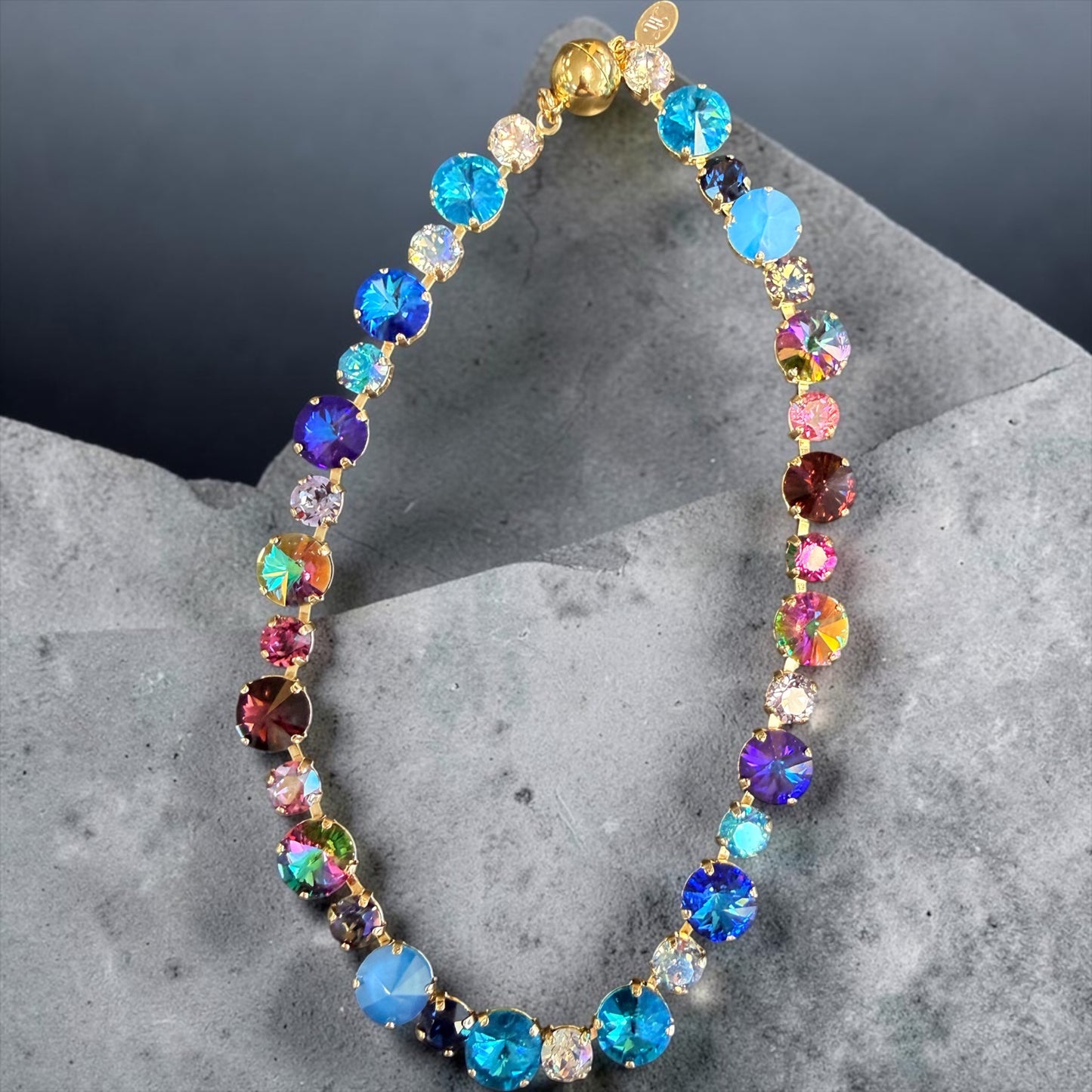 Australian Crystal Round Stone Necklace