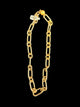 16 Inch Gold Link Necklace – 18K Gold Plated