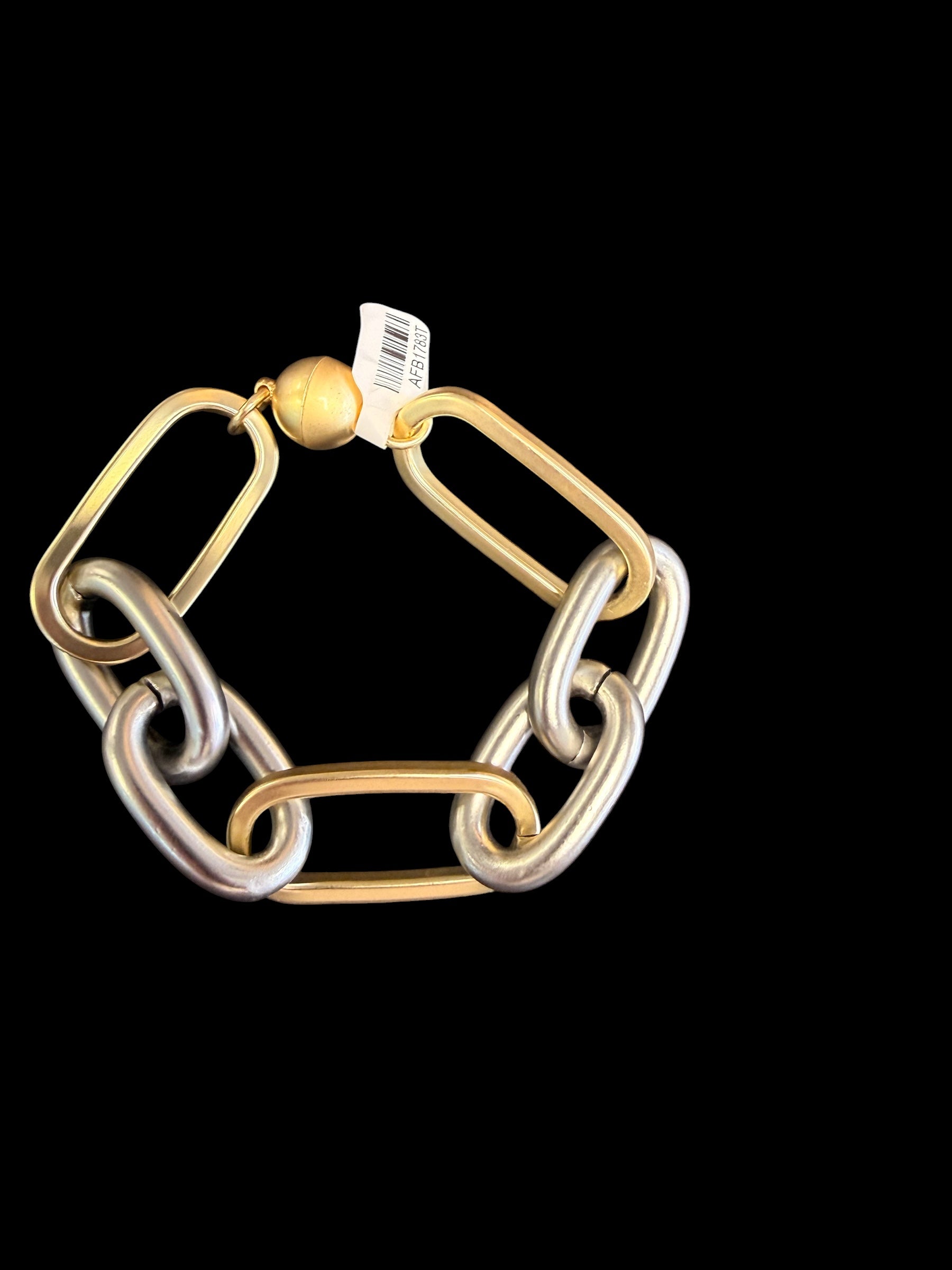 Chunky Silver & Gold Link Bracelet