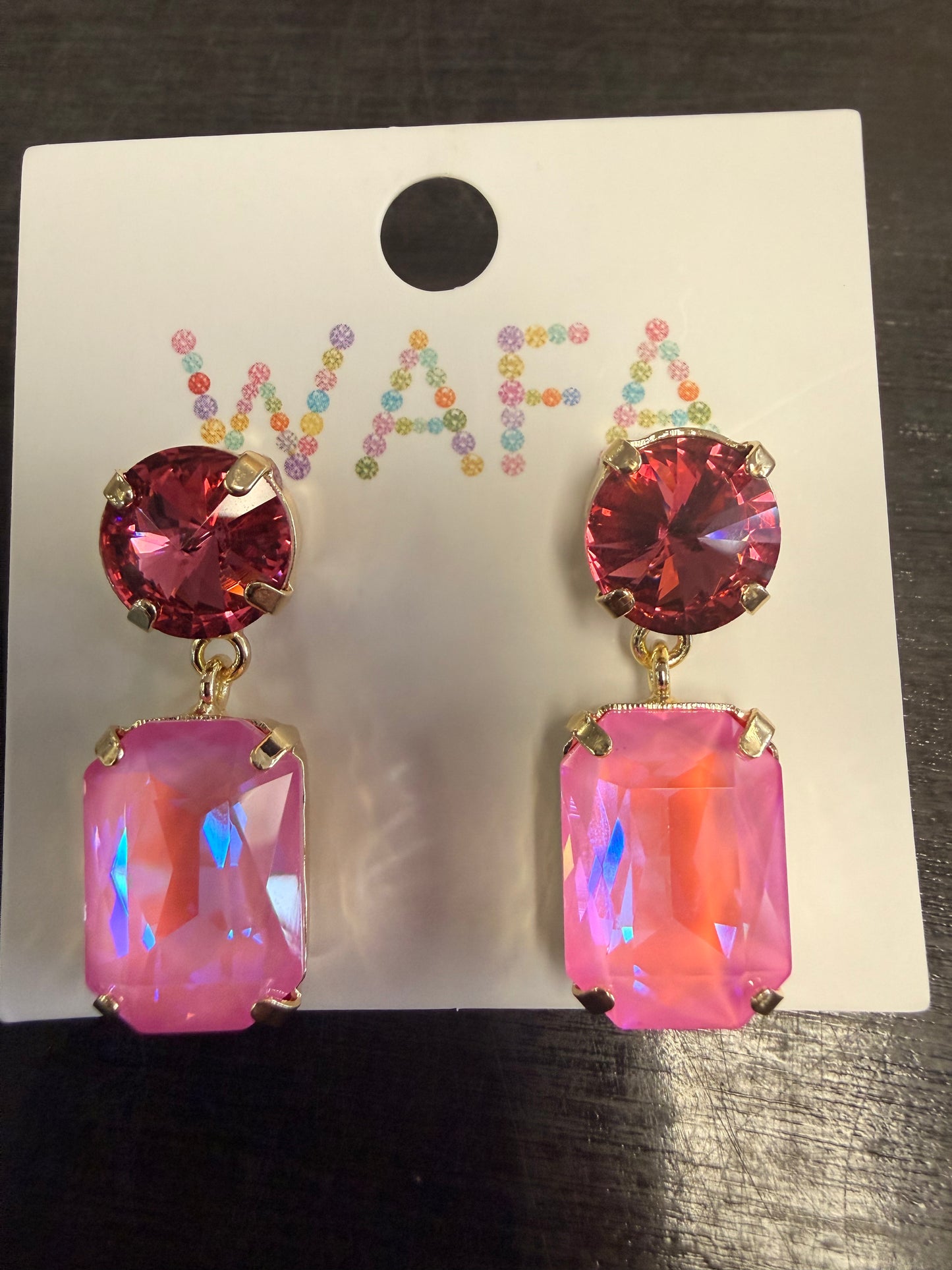 Australian Crystal Round Drop Earrings