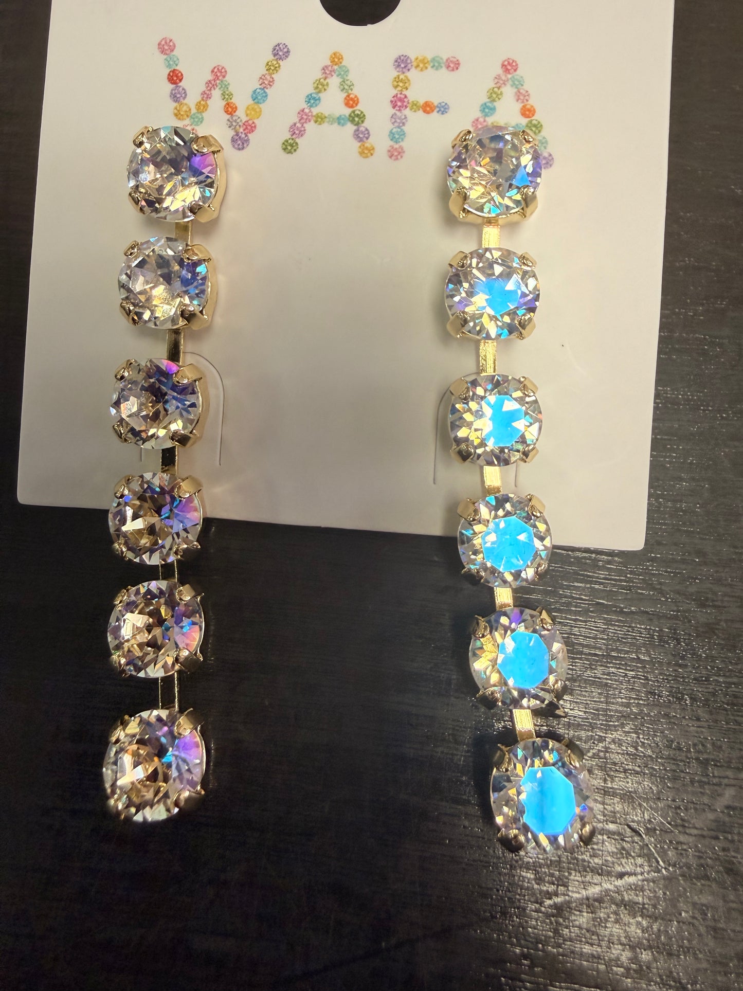 6-Circle Drop Earrings