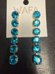 Turquoise 6-Circle Drop Earrings