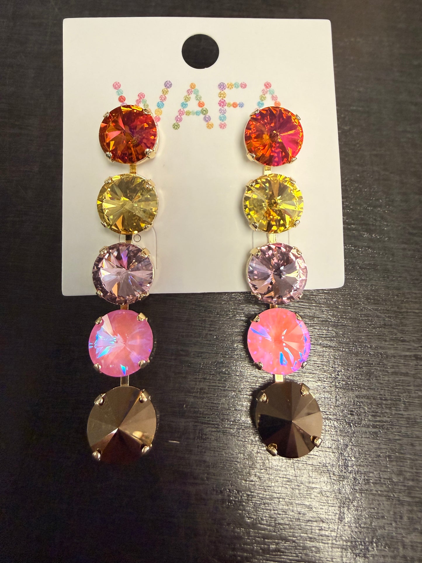 Australian Crystal Large Circle Earrings