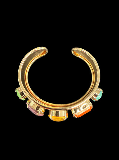 Australian Crystal Slim Cuff Bracelet Set