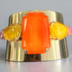 Australian Crystal Wide Cuff Bracelet